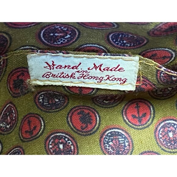 VINTAGE 1950's LINED WICKER RATTAN PURSE "Handmade in British Hong Kong" Label - Picture 3 of 7